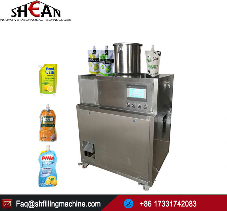 Automatic Spout Pouch Filling Capping Machine